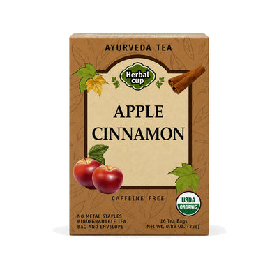Organic Apple Cinnamon Tea — Ayurvedic Blend — single box