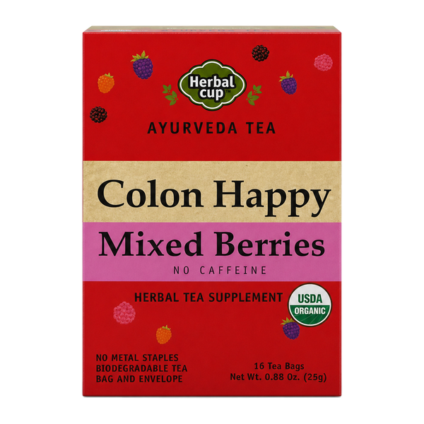 Happy Detox Tea Colon Cleanse - Mixed Berries — single box