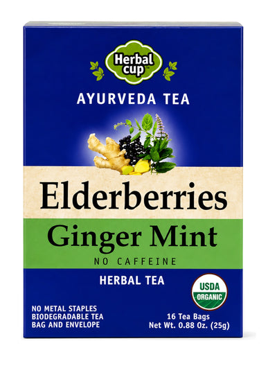 Elderberry Ginger Mint Tea — Ayurveda — product photo