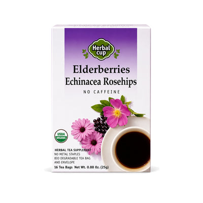 Elderberry Echinacea Rosehips Tea — Ayurveda — single box