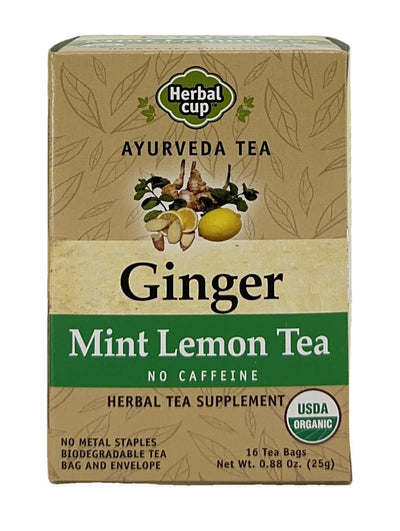 Ginger Mint Lemon Tea — Ayurveda