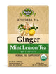 Ginger Mint Lemon Tea — Ayurveda