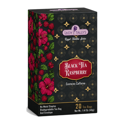 Raspberry Black Tea — Lady Tally's Royal Teatime — single box