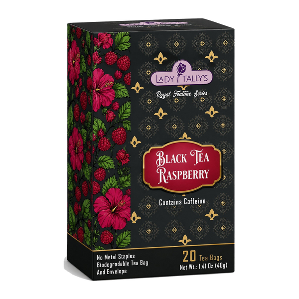 Raspberry Black Tea — Lady Tally's Royal Teatime — single box