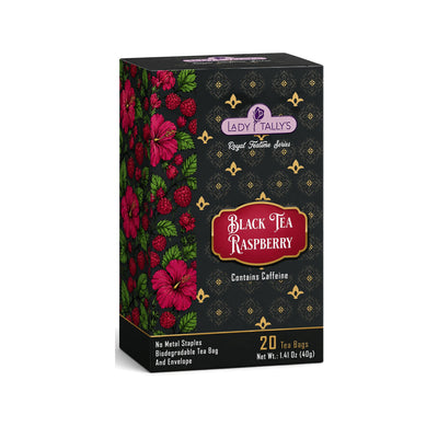 Raspberry Black Tea — Lady Tally's Royal Teatime — single box
