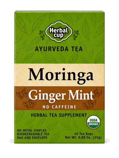 Moringa Ginger Mint Tea — Ayurveda — product photo