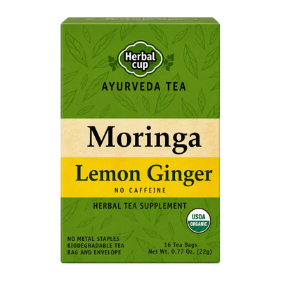 Moringa Lemon Ginger Tea — Ayurveda — single box