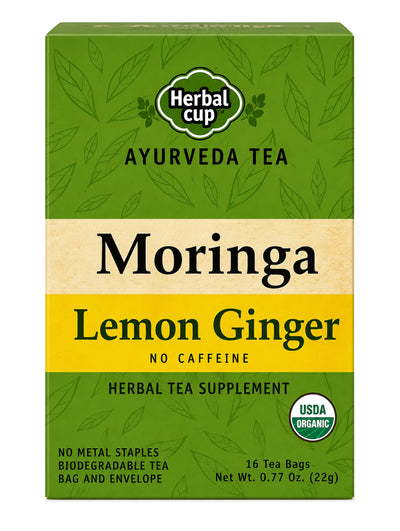 Moringa Lemon Ginger Tea — Ayurveda — product photo