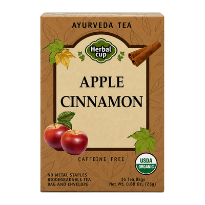 Organic Apple Cinnamon Tea — Ayurvedic Blend — single box