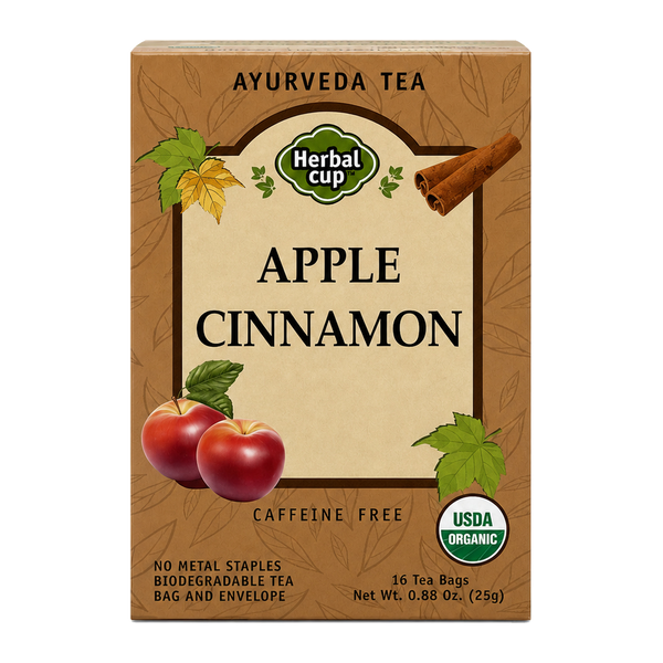 Organic Apple Cinnamon Tea — Ayurvedic Blend — single box