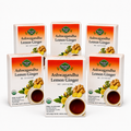 Organic Ashwagandha Lemon Ginger Tea — Ayurvedic Blend — 6 pack