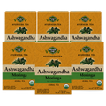 Organic Ashwagandha Moringa Tea – Ayurvedic Blend with Ginger & Hibiscus — 6-box pack