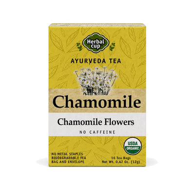 Organic Chamomile Tea — Caffeine-Free Herbal Tea — single box