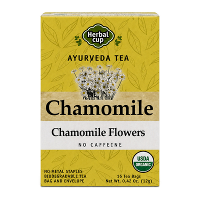 Organic Chamomile Tea — Caffeine-Free Herbal Tea — single box