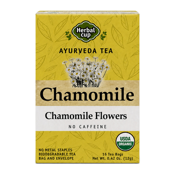 Organic Chamomile Tea — Caffeine-Free Herbal Tea — single box