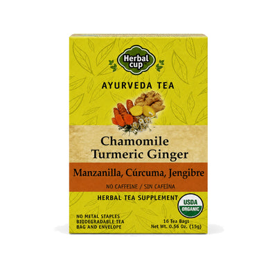 Chamomile Ginger Turmeric Tea — single box