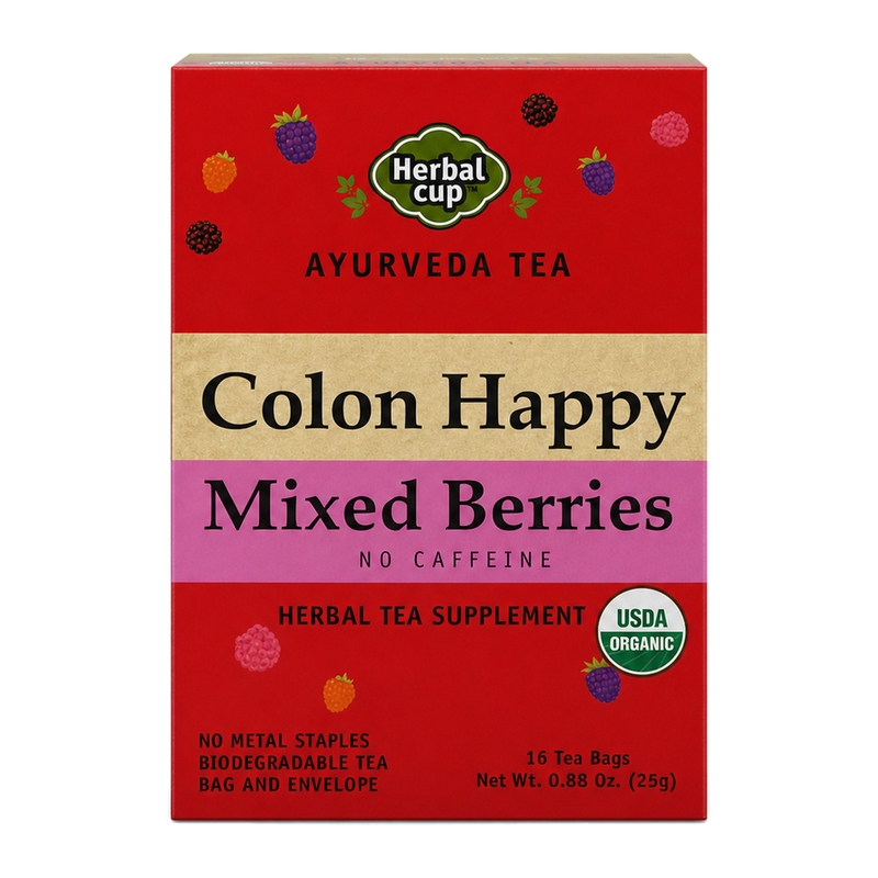 Happy Detox Tea Colon Cleanse - Mixed Berries — Herbal Cup