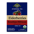 Elderberries Tea Organic Rosehips Hibiscus — single box