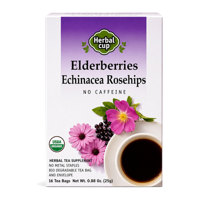 Elderberry Echinacea Rosehips Tea — Ayurveda — single box