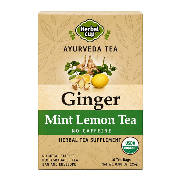 Ginger Mint Lemon Tea — Ayurveda — single box