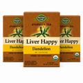 Organic Liver Happy Dandelion Tea — Ayurvedic Blend — 3 pack