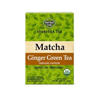 Matcha Ginger Green Tea — Ayurveda — single box