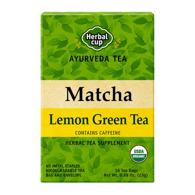 Organic Matcha Lemon Green Tea — Japanese Blend — single box