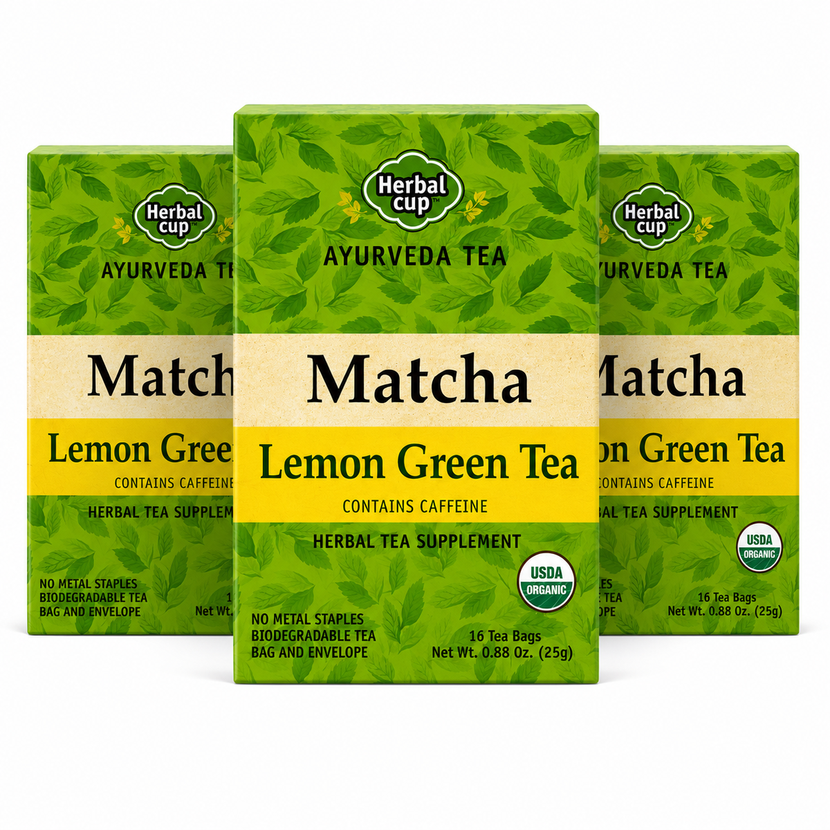 Matcha Lemon Green Tea – USDA Organic — Herbal Cup