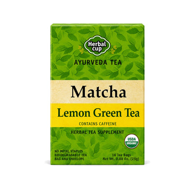 Organic Matcha Lemon Green Tea — Japanese Blend — single box