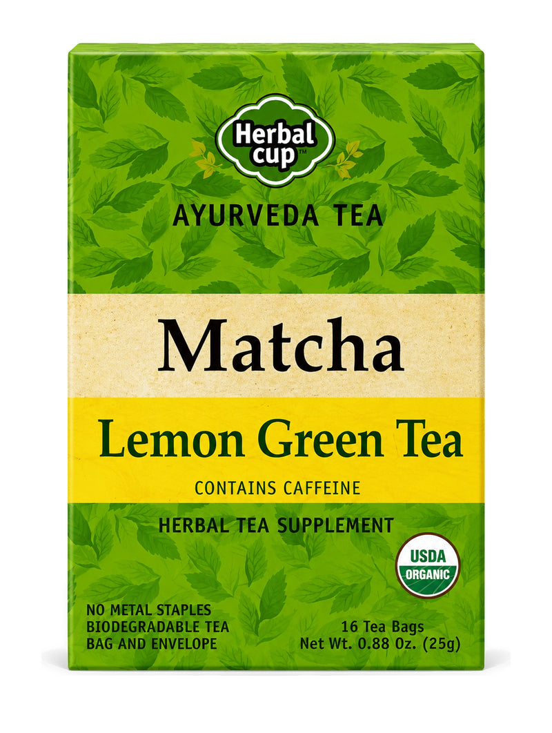 Matcha Lemon Green Tea — Ayurveda — product photo