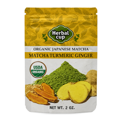 Matcha Turmeric Ginger Tea – Organic Japanese Matcha Powder (Ayurvedic) — single box
