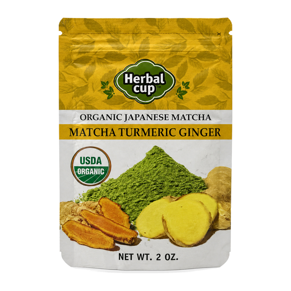 Matcha Turmeric Ginger Tea – Organic Japanese Matcha Powder (Ayurvedic) — single box