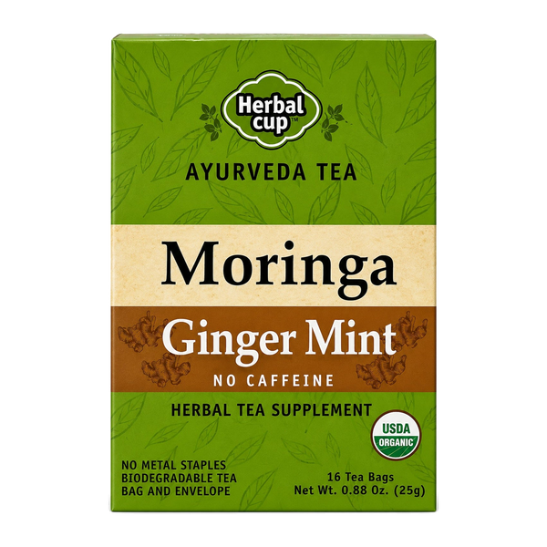 Moringa Ginger Mint Tea — Ayurveda — single box
