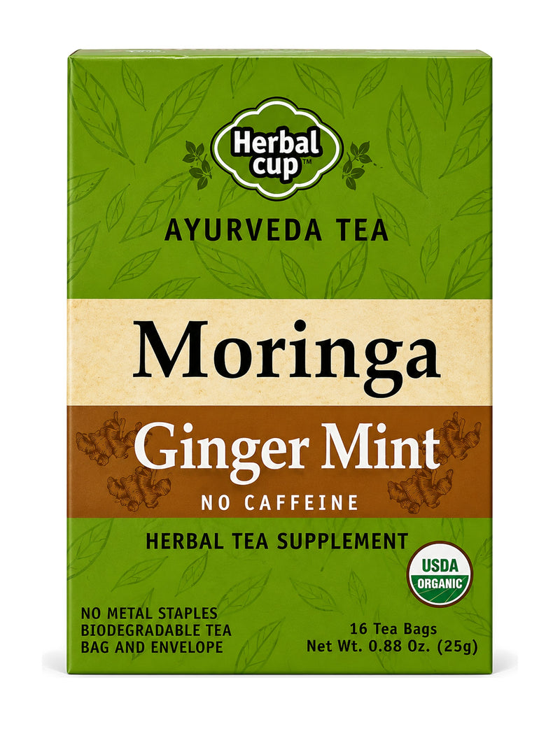 Moringa Ginger Mint Tea — Ayurveda — product photo