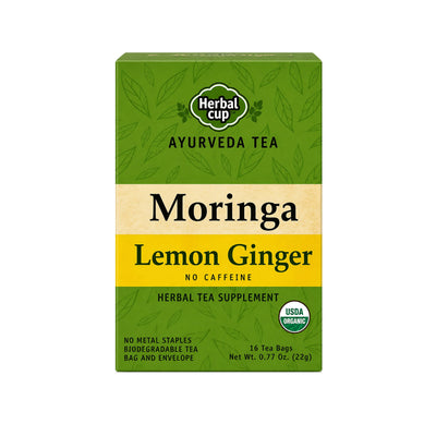 Moringa Lemon Ginger Tea — Ayurveda — single box