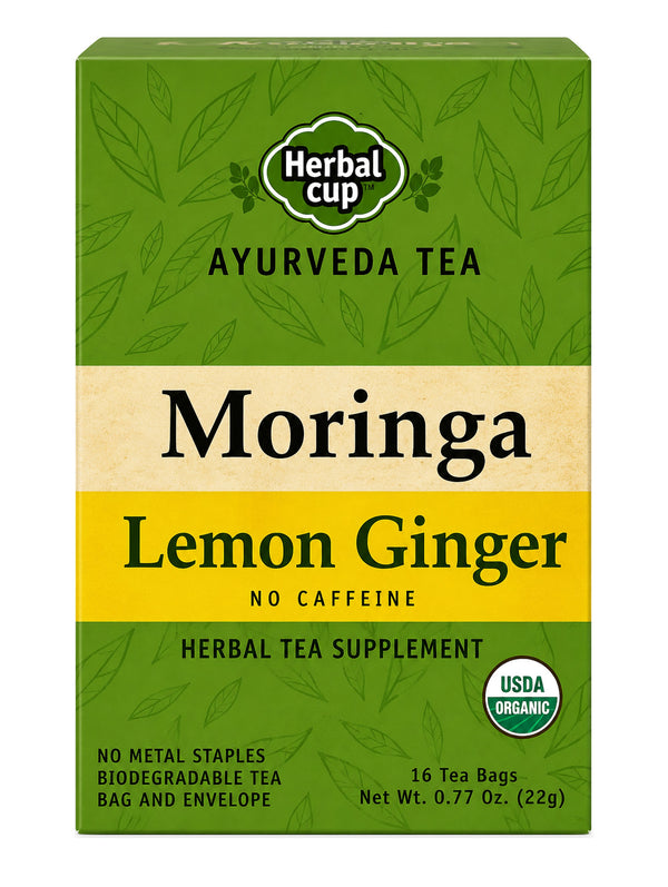 Moringa Lemon Ginger Tea — Ayurveda — product photo
