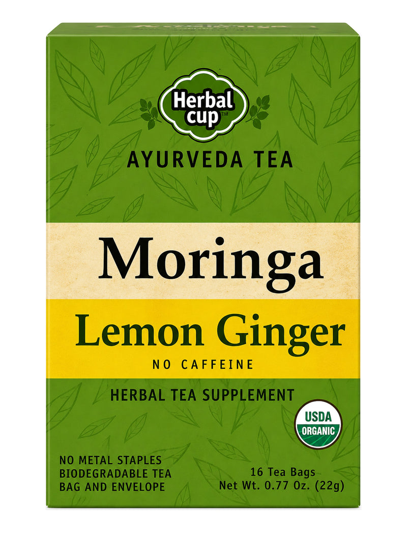 Moringa Lemon Ginger Tea — Ayurveda — product photo
