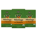 Organic Moringa Turmeric Tea – Ayurvedic Blend with Hibiscus & Licorice — 3-box pack