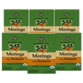 Organic Moringa Turmeric Tea – Ayurvedic Blend with Hibiscus & Licorice — 6-box pack