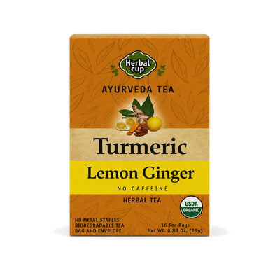 Turmeric Lemon Ginger Organic Tea — single box