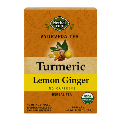 Turmeric Lemon Ginger Organic Tea — single box