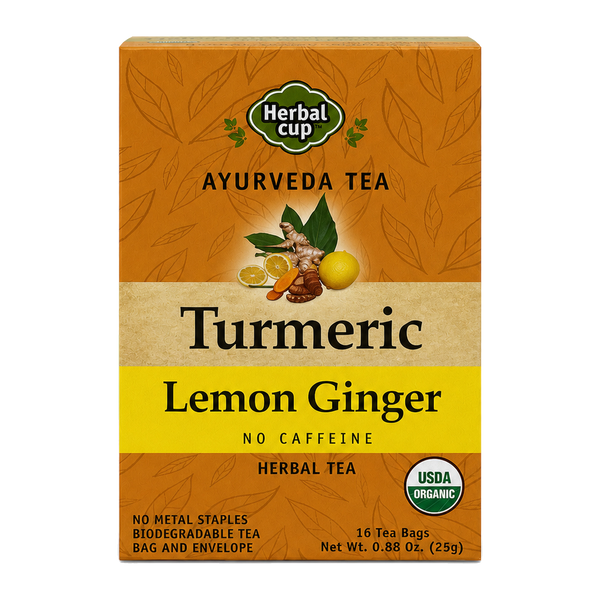 Turmeric Lemon Ginger Organic Tea — single box