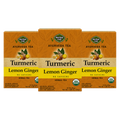 Turmeric Lemon Ginger Organic Tea — 3-box pack